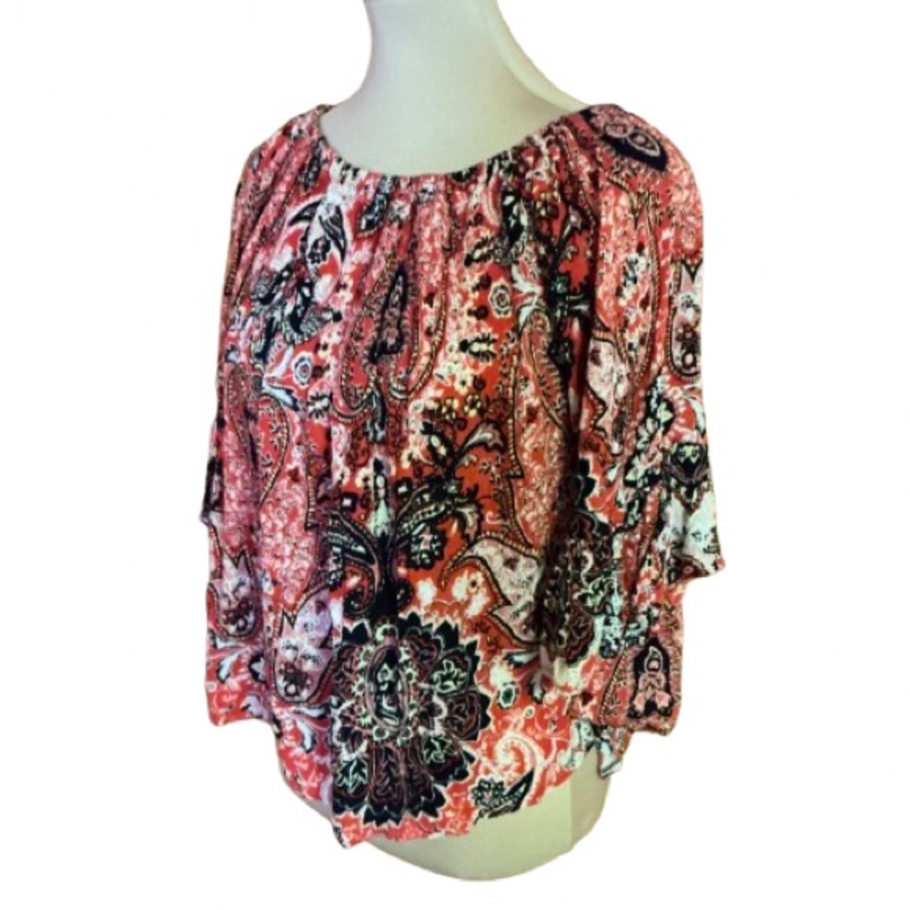 Anthropologie Braeve paisley hippie chic peasant top